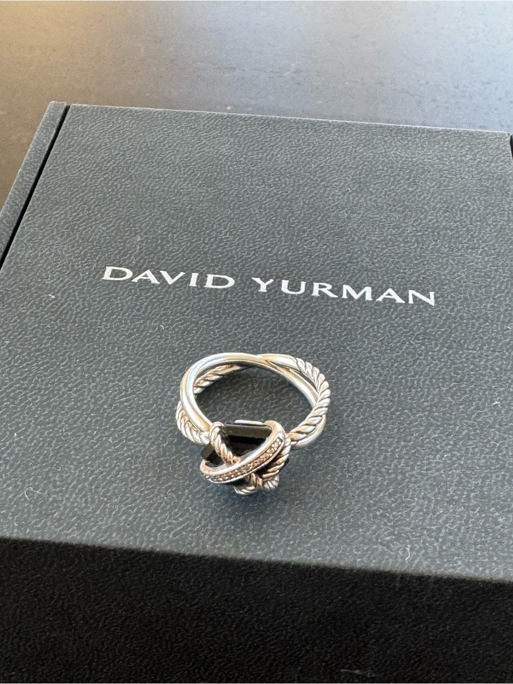 David Yurman Sterling Silver Cable Knot Ring